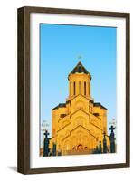 Eurasia, Caucasus Region, Georgia, Tbilisi, Tbilisi Sameda Cathedral-Christian Kober-Framed Photographic Print