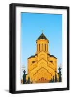 Eurasia, Caucasus Region, Georgia, Tbilisi, Tbilisi Sameda Cathedral-Christian Kober-Framed Photographic Print