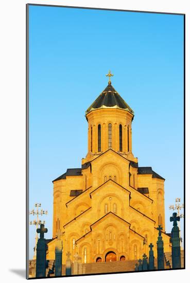 Eurasia, Caucasus Region, Georgia, Tbilisi, Tbilisi Sameda Cathedral-Christian Kober-Mounted Photographic Print