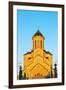 Eurasia, Caucasus Region, Georgia, Tbilisi, Tbilisi Sameda Cathedral-Christian Kober-Framed Photographic Print