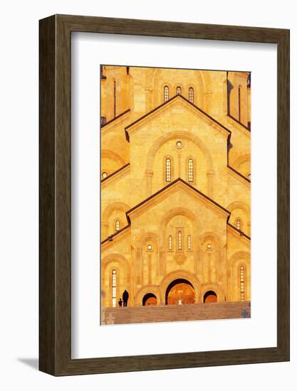 Eurasia, Caucasus Region, Georgia, Tbilisi, Tbilisi Sameda Cathedral-Christian Kober-Framed Photographic Print