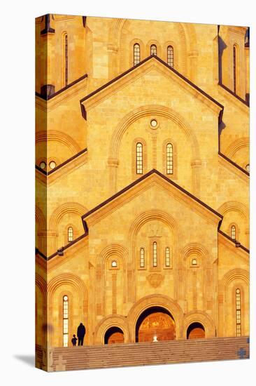 Eurasia, Caucasus Region, Georgia, Tbilisi, Tbilisi Sameda Cathedral-Christian Kober-Stretched Canvas