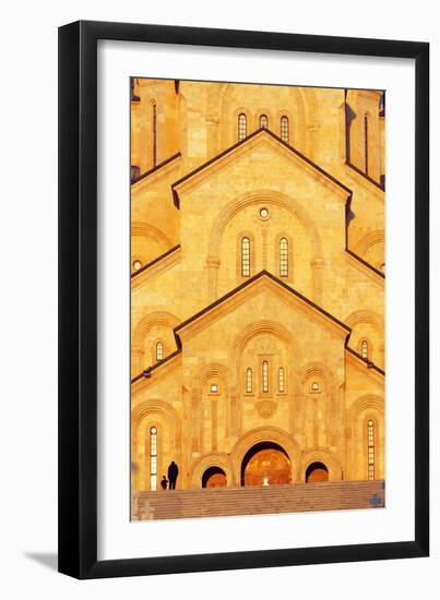Eurasia, Caucasus Region, Georgia, Tbilisi, Tbilisi Sameda Cathedral-Christian Kober-Framed Photographic Print