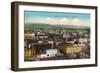 Eureka, California - Panoramic View of Town-Lantern Press-Framed Art Print