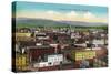 Eureka, California - Panoramic View of Town-Lantern Press-Stretched Canvas