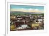 Eureka, California - Panoramic View of Town-Lantern Press-Framed Art Print