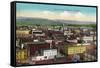 Eureka, California - Panoramic View of Town-Lantern Press-Framed Stretched Canvas