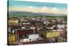 Eureka, California - Panoramic View of Town-Lantern Press-Stretched Canvas