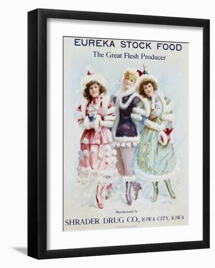 Eureka Stock Food: the Great Flesh Producer Advertising Poster-null-Framed Giclee Print