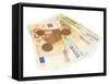 Euro Banknotes and Euro Cents-Yastremska-Framed Stretched Canvas