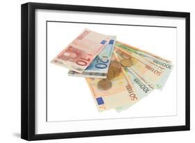 Euro Banknotes and Euro Cents-Yastremska-Framed Photographic Print