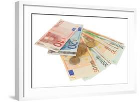 Euro Banknotes and Euro Cents-Yastremska-Framed Photographic Print