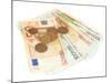 Euro Banknotes and Euro Cents-Yastremska-Mounted Photographic Print