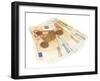 Euro Banknotes and Euro Cents-Yastremska-Framed Photographic Print