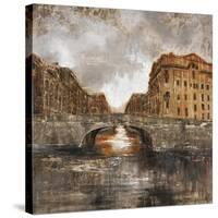 Euro City Bridge-Alexys Henry-Stretched Canvas