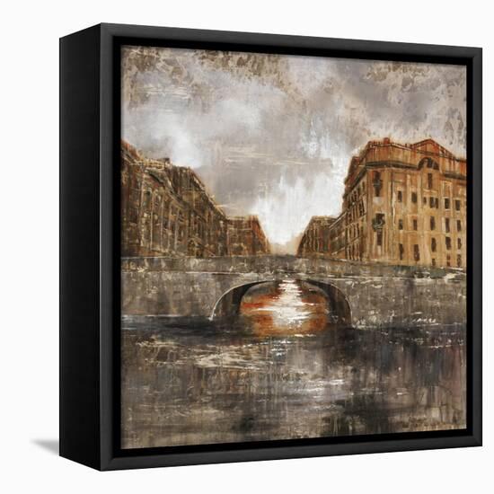 Euro City Bridge-Alexys Henry-Framed Stretched Canvas