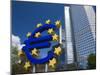 Euro Symbol, European Central Bank, Euro Tower, Willy Brandt Platz, Frankfurt-Am-Main, Germany-Walter Bibikow-Mounted Photographic Print