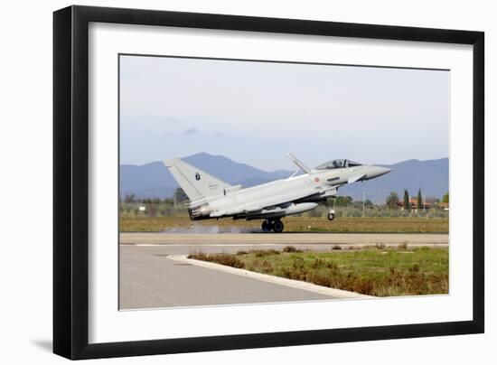 Eurofighter Ef2000 Typhoon from the Italian Air Force Landing at Grosseto Air Base-Stocktrek Images-Framed Photographic Print