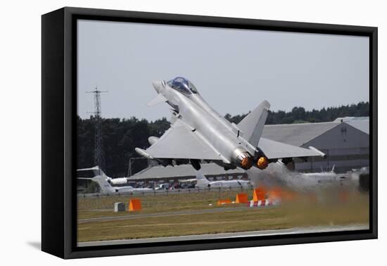 Eurofighter Ef2000 Typhoon from the Royal Air Force at Full Afterburner During Takeoff-Stocktrek Images-Framed Stretched Canvas