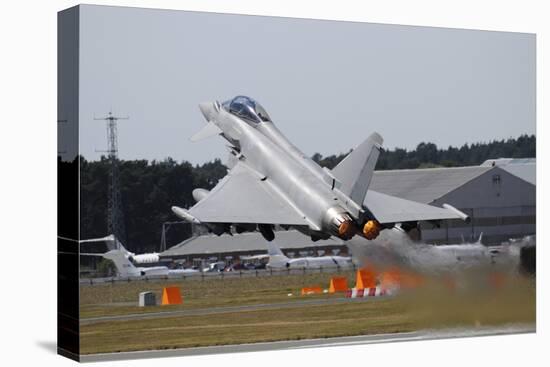 Eurofighter Ef2000 Typhoon from the Royal Air Force at Full Afterburner During Takeoff-Stocktrek Images-Stretched Canvas