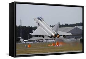 Eurofighter Ef2000 Typhoon from the Royal Air Force at Full Afterburner During Takeoff-Stocktrek Images-Framed Stretched Canvas