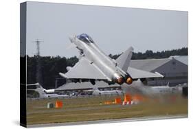 Eurofighter Ef2000 Typhoon from the Royal Air Force at Full Afterburner During Takeoff-Stocktrek Images-Stretched Canvas