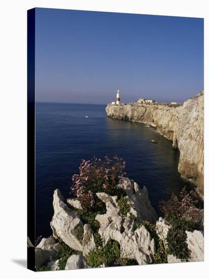 Europa Point Lighthouse, Gibraltar, Mediterranean-Charles Bowman-Stretched Canvas