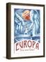 Europa Your New Home!-Lynx Art Collection-Framed Art Print