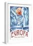 Europa Your New Home!-Lynx Art Collection-Framed Art Print