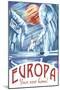 Europa Your New Home!-Lynx Art Collection-Mounted Art Print