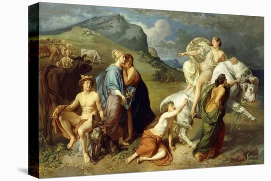 Europa-Johann Paul Adolf Kiessling-Stretched Canvas