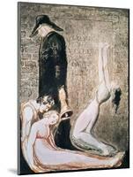 Europe a Prophecy, Plague, circa 1794-William Blake-Mounted Giclee Print