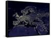 Europe At Night, Satellite Image-null-Framed Stretched Canvas