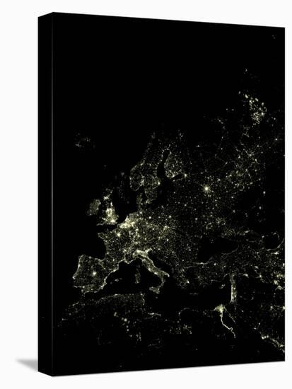 Europe At Night, Satellite Image-PLANETOBSERVER-Stretched Canvas