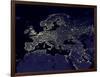 Europe At Night, Satellite Image-null-Framed Photographic Print