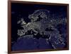 Europe At Night, Satellite Image-null-Framed Photographic Print