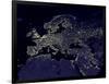 Europe At Night, Satellite Image-null-Framed Photographic Print