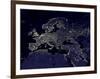 Europe At Night, Satellite Image-null-Framed Photographic Print