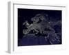 Europe At Night, Satellite Image-null-Framed Photographic Print