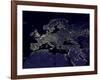 Europe At Night, Satellite Image-null-Framed Photographic Print