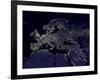 Europe At Night, Satellite Image-null-Framed Photographic Print