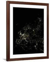 Europe At Night, Satellite Image-PLANETOBSERVER-Framed Photographic Print