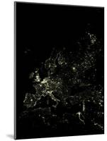 Europe At Night, Satellite Image-PLANETOBSERVER-Mounted Photographic Print