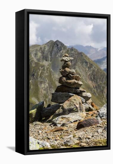 Europe, Austria/Italy, Alps, Mountains, View from Passo Rombo - Timmelsjoch-Mikolaj Gospodarek-Framed Stretched Canvas