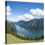 Europe, Austria, Pertisau, Lake Achen, view from the 'Zwölferkopf' (mountain)-Roland T. Frank-Stretched Canvas