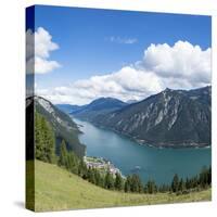 Europe, Austria, Pertisau, Lake Achen, view from the 'Zwölferkopf' (mountain)-Roland T. Frank-Stretched Canvas