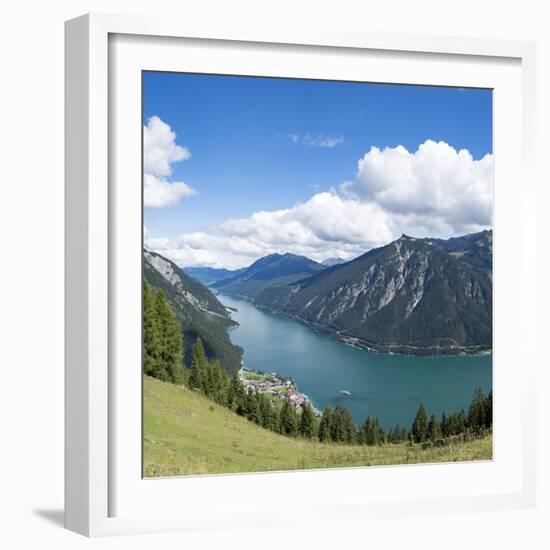 Europe, Austria, Pertisau, Lake Achen, view from the 'Zwölferkopf' (mountain)-Roland T. Frank-Framed Photographic Print