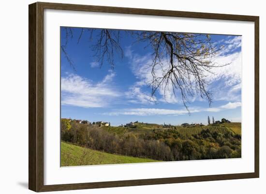 Europe, Austria, Styria, South-Styrian Wine Route, Vineyards, Houses-Gerhard Wild-Framed Photographic Print