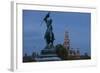 Europe, Austria, Vienna, City Hall, Equestrian Statue Archduke Charles-Gerhard Wild-Framed Photographic Print
