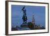 Europe, Austria, Vienna, City Hall, Equestrian Statue Archduke Charles-Gerhard Wild-Framed Photographic Print